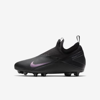 Nike Jr. Phantom Vision 2 Academy Dynamic Fit MG - Nagyobb Gyerek Focicipő - Fekete/Fekete